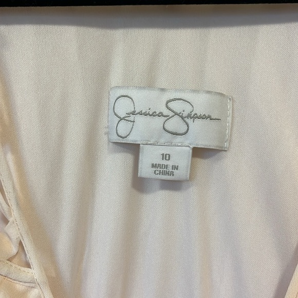 Jessica Simpson formal dress size 10 pale peach color VGUC - Picture 3 of 3